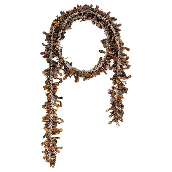 Dries Van Noten Women 'Embroidered Scarf' Necklace